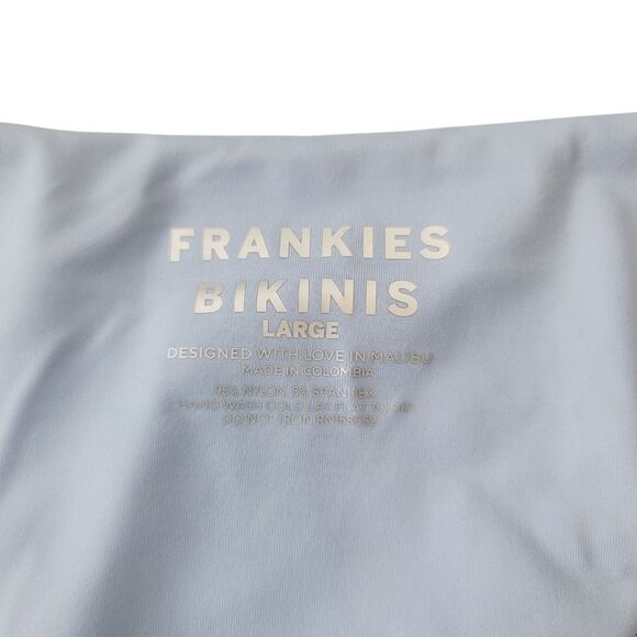 NEW Frankies Bikinis Katarina Waco & Dawson Cheeky Bikini Set in Baby Blue Large - Picture 14 of 16